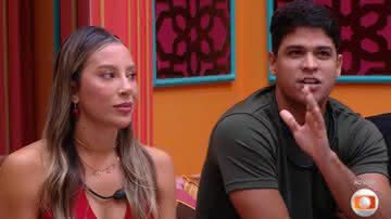 Renata e Guilherme brigaram durante dinâmica - Reprodução / Gshow